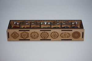7 Chakra Pyramid + Engraved Box