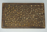 Sage Kit + Floral Carved Wooden Box